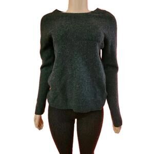 Ben Sherman Dark Green Lambswool Blend Size M Pullover Sweater Long sleeves #W